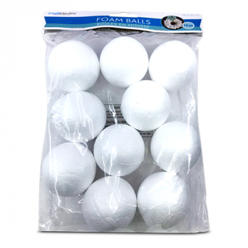 CRAFT MEDLEY FOAM BALLS 1.5" 12PCS 