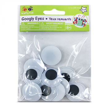 KRAFTY KIDS GOOGLY EYES 12PCS 