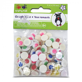 KRAFTY KIDS GOOGLY EYES 125PCS 