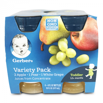 GERBER ASSORTED JUICE 4'S 473ML