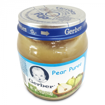 GERBER PEAR PUREE BABY FOOD 113G