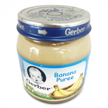 GERBER BANANA PUREE BABY FOOD 113G