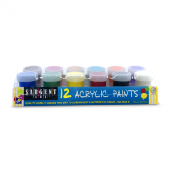 SARGENT ART 12 ACRYLIC PAINTS 