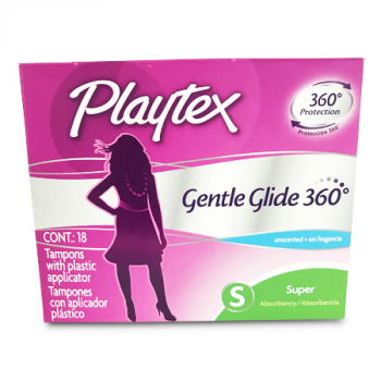 PLAYTEX G/ GLIDE SUPER UNSCENT 18'S