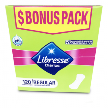 LIBRESSE REGULAR PADS 120'S