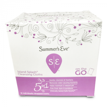 SUMMER'S EVE ISLAND SPLASH CLEANSING  CLOTHS 5IN1