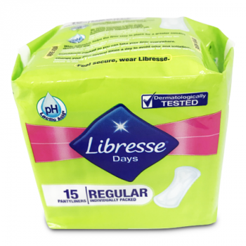 LIBRESSE REG PANTY LINERS  15'S