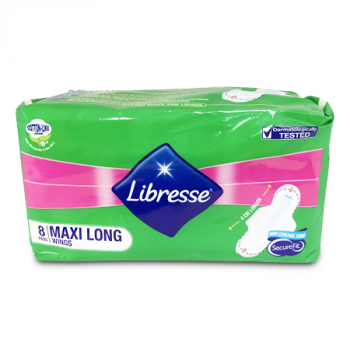 LIBRESSE MAXI LONG WINGS 8'S