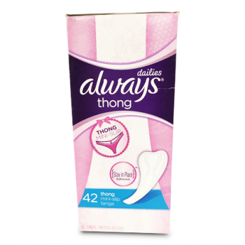 ALWAYS THONG PANTY LINERS 42'S