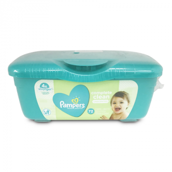 PAMPERS COMPLETE CLEAN UNSCENTED WIPES 72'S