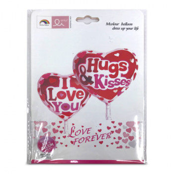 FOIL BALLOON HUGS & KISSES 