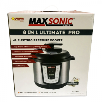 MAXSONIC ELITE 6L PRESSURE COOKER MAX-EP6L