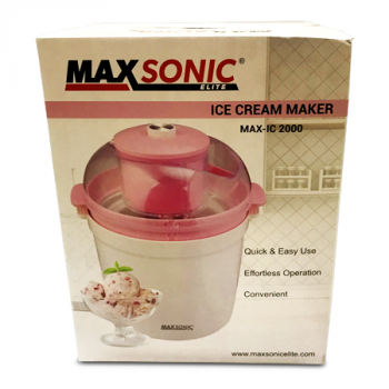 MAXSONIC ICE CREAM  MAKER MAX-IC2000