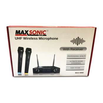 MAXSONIC UHF WIRELESS MICROPHONE MAX-WM2