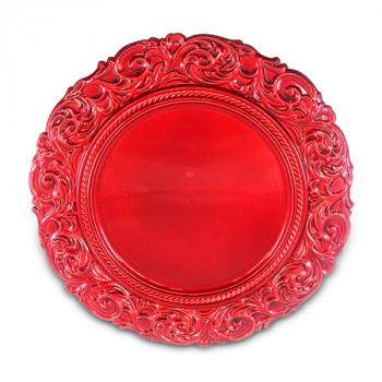 RED ELEGANT PLATE 