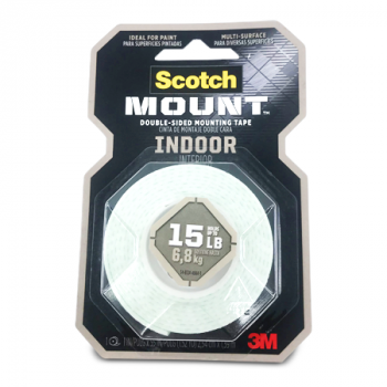 SCOTCH DOUBLE SIDED MOUNTING TAPE 1.52YARDS 