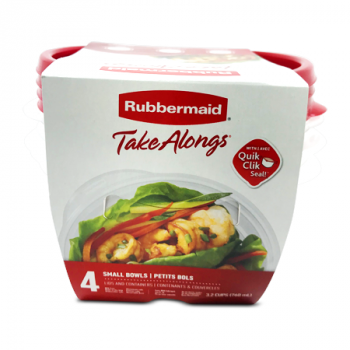 RUBBERMAID TAKE ALONG 4PCS 3.2CUPS 