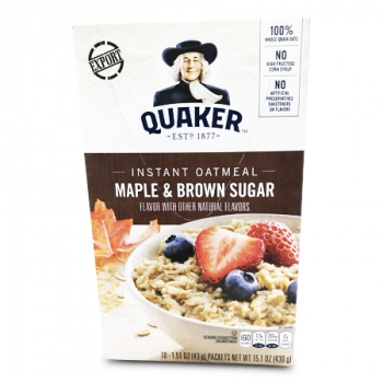 QUAKER MAPLE & BROWN SUGAR 430G