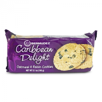 BERMUDEZ CARIBBEAN DELIGHT OATMEAL & RAISIN COOKIES 145G