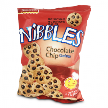 BERMUDEZ NIBBLES CHOCOLATE COOKIES 60G