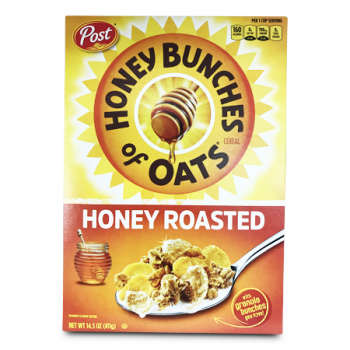 POST HONEY ROASTED OATS CEREAL 14.5OZ