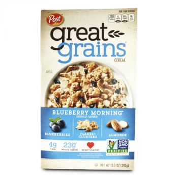 POST GREAT GRAINS CEREAL BLUEBERRY MORNING 13.5OZ