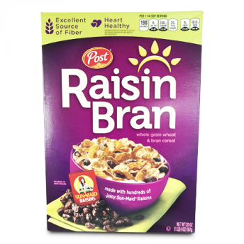 POST RAISIN BRAN WHOLE GRAIN WHEAT CEREAL 20OZ 