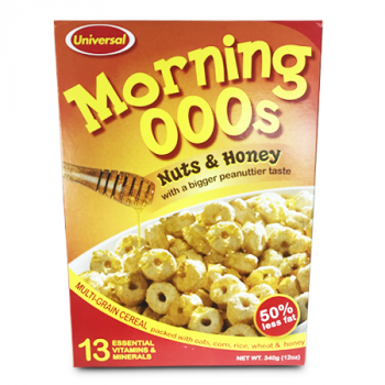 UNIVERSAL MORNING OOO'S NUTS & HONEY 340G