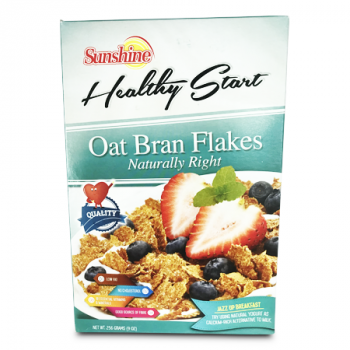 SUNSHINE CEREALS HEALTHY START OAT BRAN FLAKES 256G