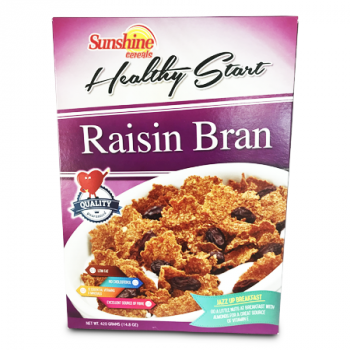 SUNSHINE CEREALS HEALTHY START RAISIN BRAN 420G