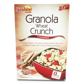 SUNSHINE CEREALS GRANOLA WHEAT CRUNCH W/CINNAMON 400G