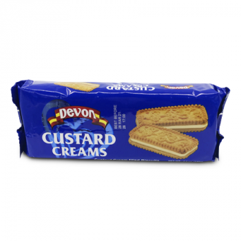 DEVON CUSTARD CREAM BISCUITS 140G