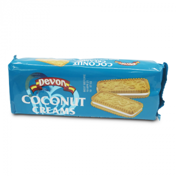 DEVON COCONUT CREAMS BISCUITS 140G