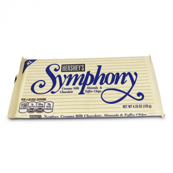 HERSHEY'S SYMPHONY ALMOND TOFFEE CHOCOLATE 120G