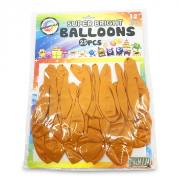 ESSENTIALS SUPER BRIGHT GOLD BALLOON 12" 12PCS 