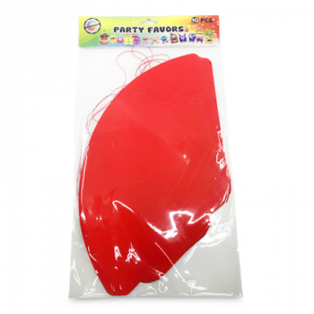 ESSENTIALS RED PARTY HATS 10PCS 