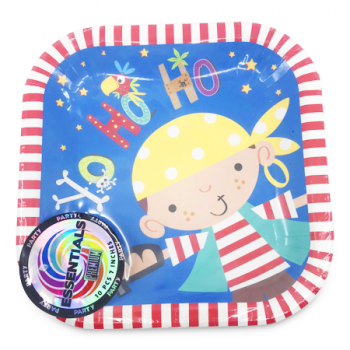 ESSENTIALS YO HO HO PAPER PLATES 9" 10PCS 