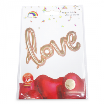 MS IMPORTS ROSE GOLD LOVE FOIL BALLOON 