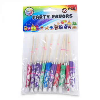 ESSENTIALS PARTY FAVOR UMBRELLA PICK 10PCS 