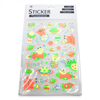 FLUORESCENCE STICKER SPACE 1 SHEET 