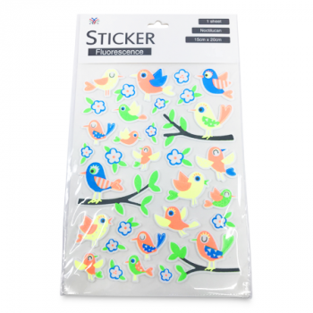 FLUORESCENCE BIRD STICKER 