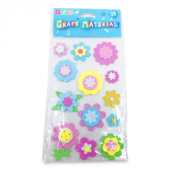 CRAFT MATERIAL FLOWER STICKERS 