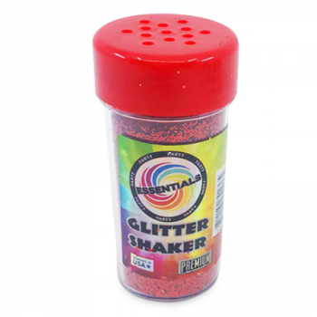 ESSENTIALS RED GLITTER SHAKER 