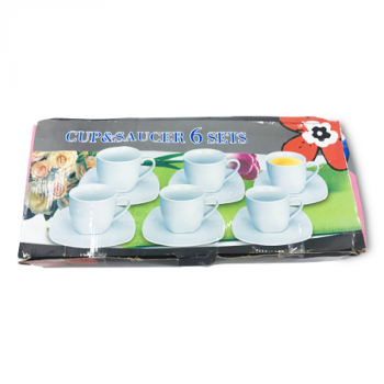 MS IMPORTS CUP&SAUCER SET 6PCS 