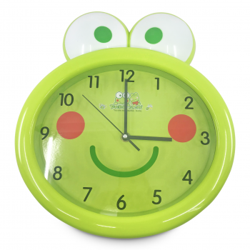 MS IMPORTS GREEN FROG FACE CLOCK 