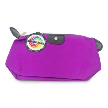 ESSENTIALS PURPLE MAKEUP BAG 