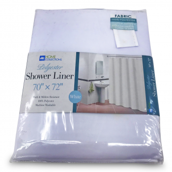 HOME COLLECTIONS POLYESTER SHOWER LINER 70"X72"