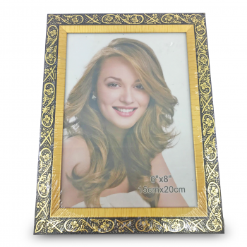 MS IMPORTS GOLD BORDER PICTURE FRAME 6"X8"