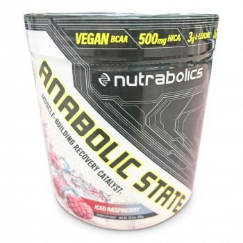 NUTRABOLICS ANABOLIC STATE MUSCLE-BUILDING RECOVERY ICED RASPBERRY 375G