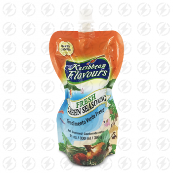Karibbean Flavours Green Seasoning Packet 330 ML 